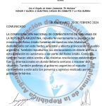 Comunicado de la Confederación de Combatientes de Malvinas de la República Argentina